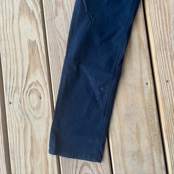 AG Adriano Goldschmied the prima mid rise cigarette blue suede pants size 27R - Picture 2 of 11